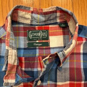 Gitman Bros Vintage Madras Shirt – Size M – Button Down – Made in USA